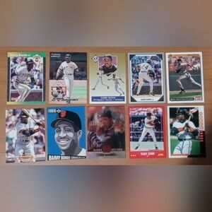 Barry Bonds Baseball Card Lot